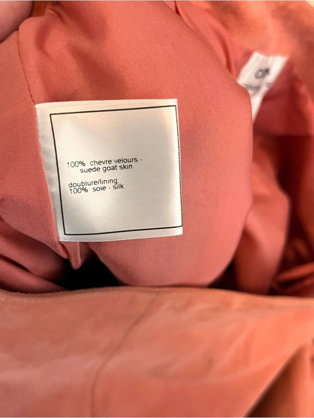 Chanel Vintage 1999 Salmon Pink Suede Goat Skin Pants FR 40 Rare